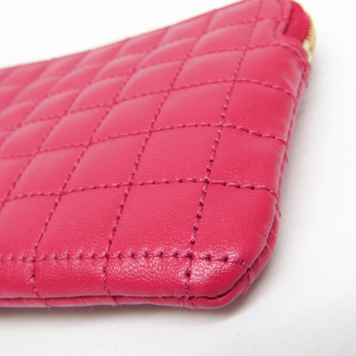 Celine C Charm Quilted Leather Pink Leather Clutche & Pouche Bag (Pre-Owned)