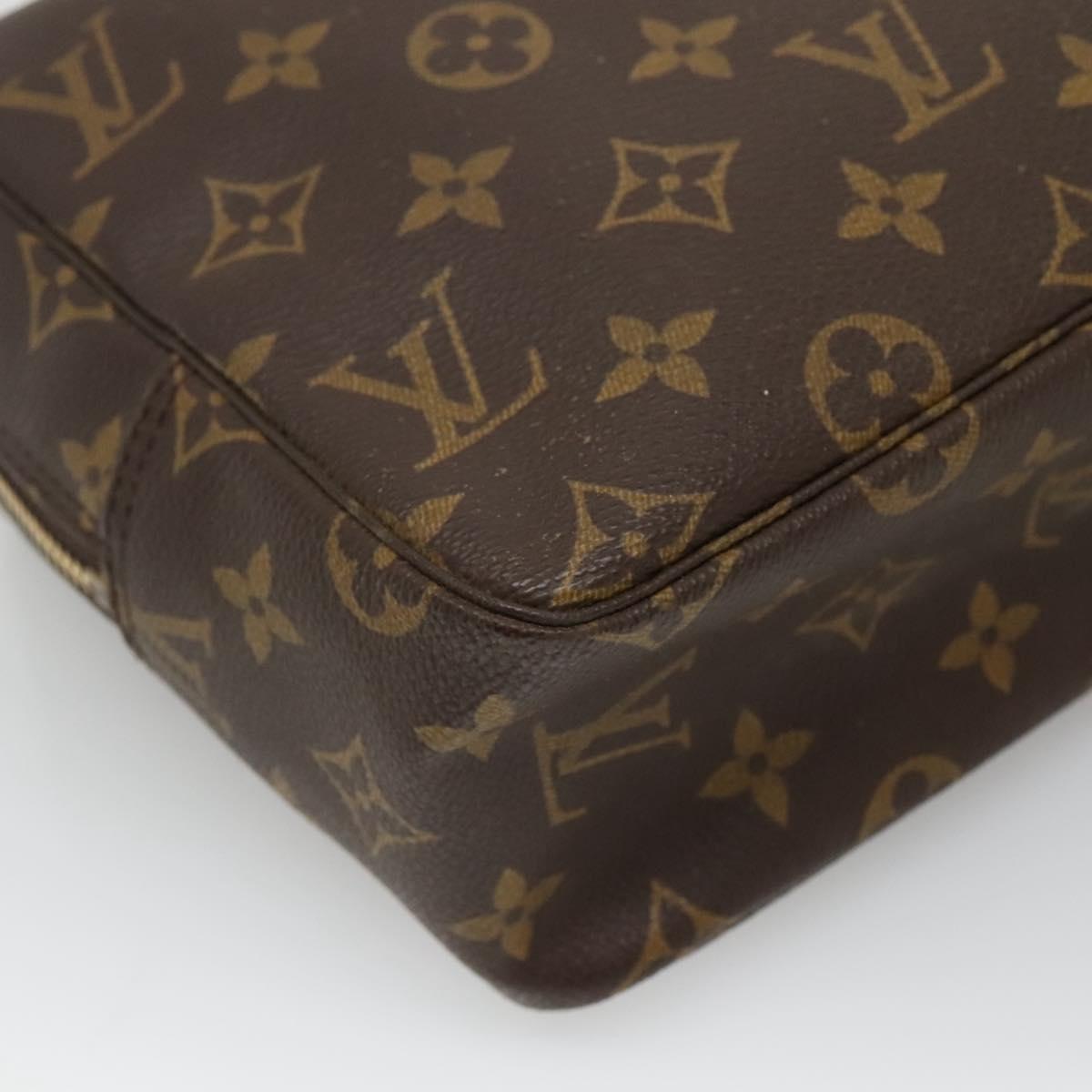 Louis Vuitton Trousse Toilette 28 Brown Canvas Clutch Bag (Pre-Owned)