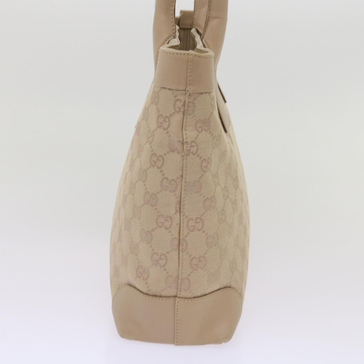 Gucci Gg Canvas Beige Canvas Tote Bag (Pre-Owned)