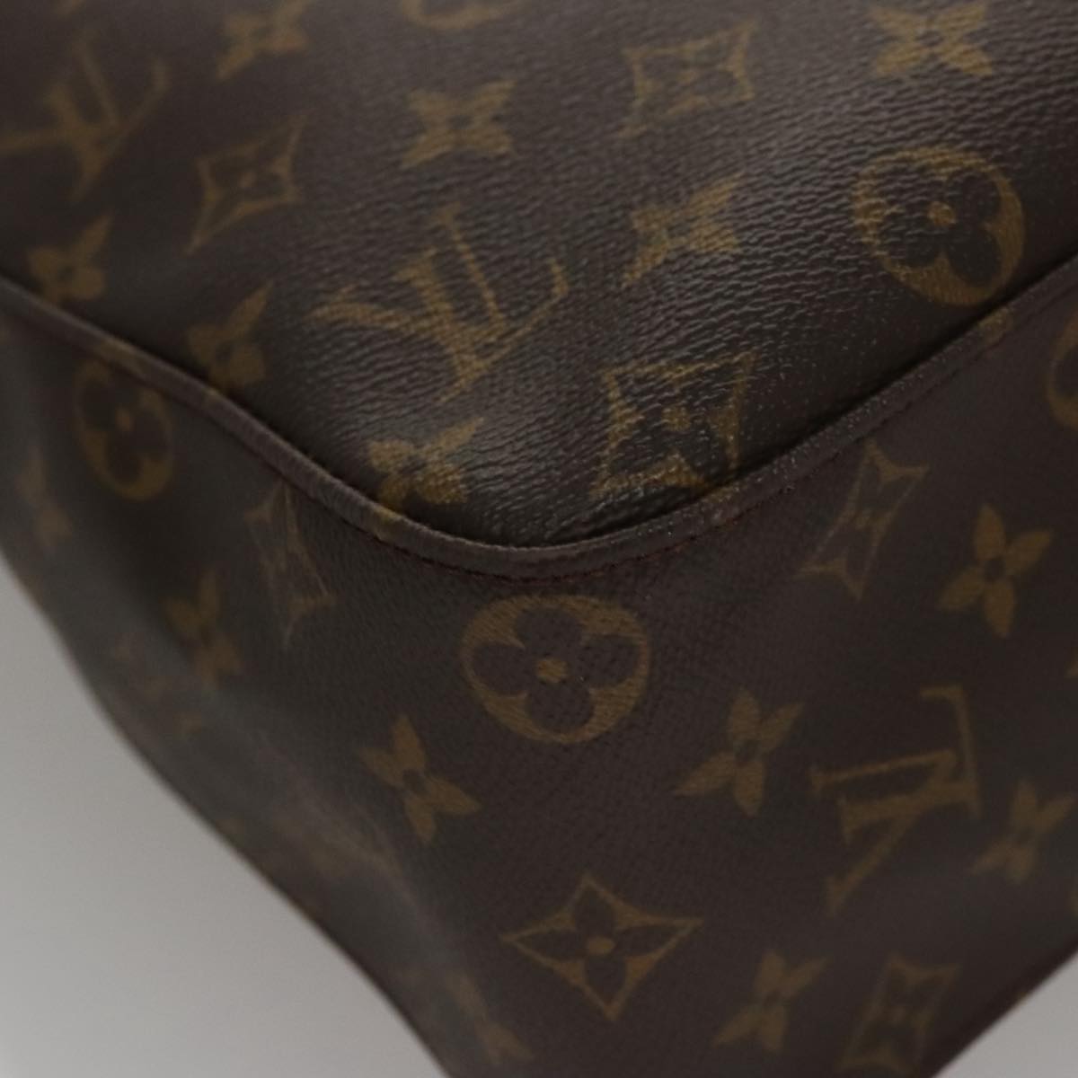 Louis Vuitton Looping Gm Brown Canvas Shoulder Bag (Pre-Owned)