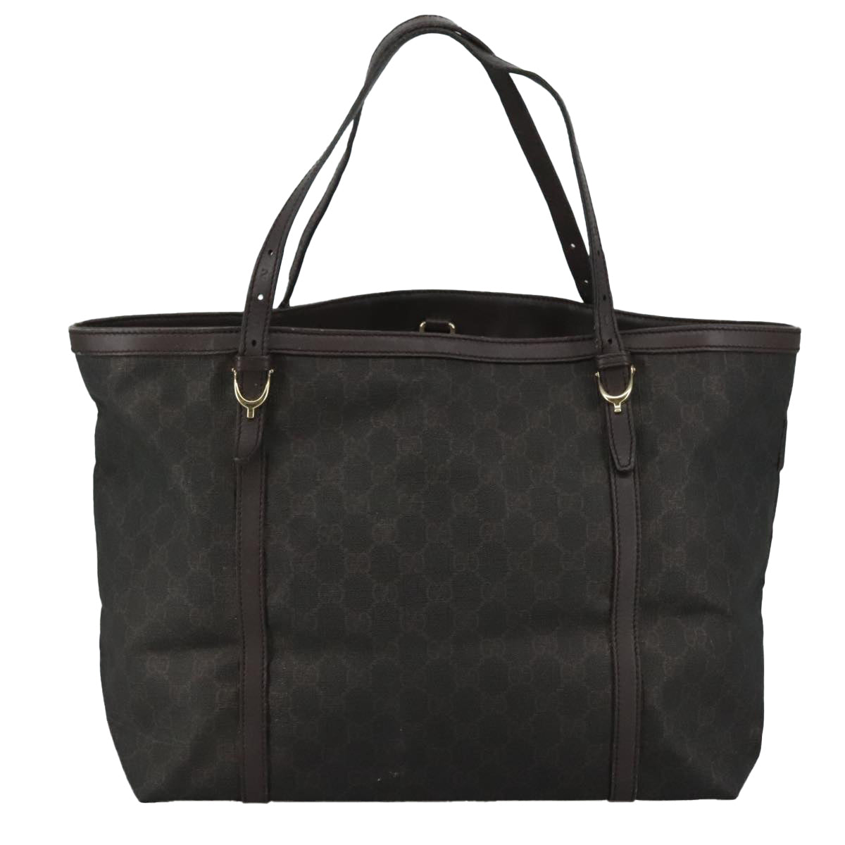 Gucci Gg Canvas Brown Canvas Tote Bag (Pre-Owned)