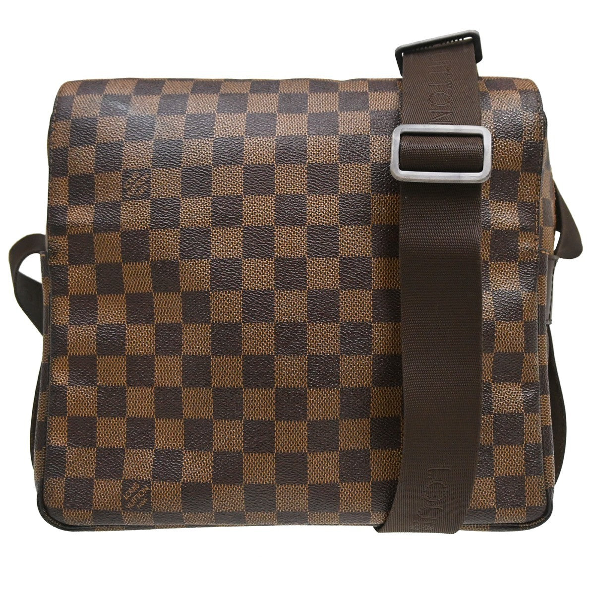 Louis Vuitton Naviglio Damier Ebene Brown Canvas Shoulder Bag Bag (Pre-Owned)