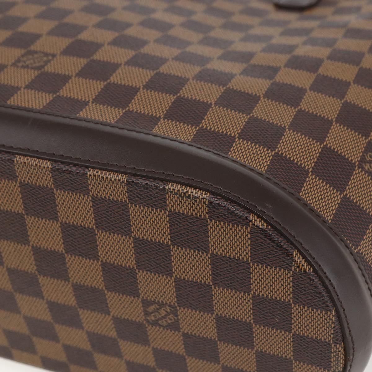 Louis Vuitton Manosque Damier Brown Canvas Handbag (Pre-Owned)