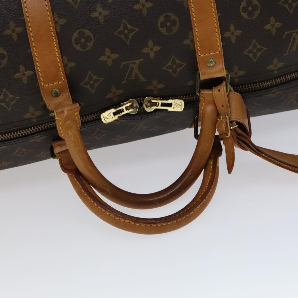 Louis Vuitton Keepall 60 Brown Canvas Travel Bag (Pre-Owned)