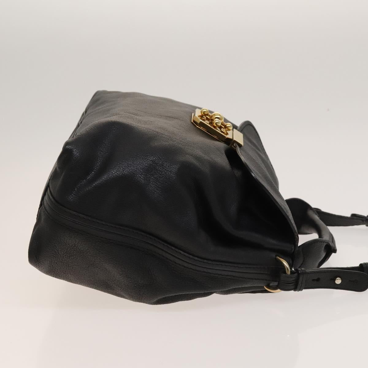 Chloé Elsie Black Leather Handbag (Pre-Owned)