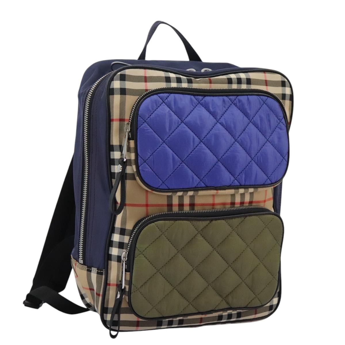 Burberry Nova Check Multicolour Synthetic Backpack Bag (Pre-Owned)