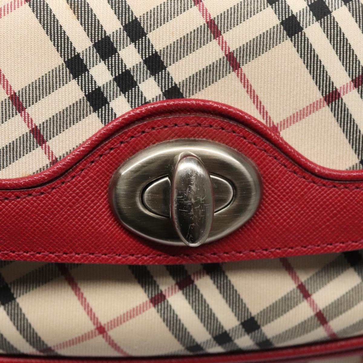 Burberry Nova Check Beige Canvas Handbag (Pre-Owned)