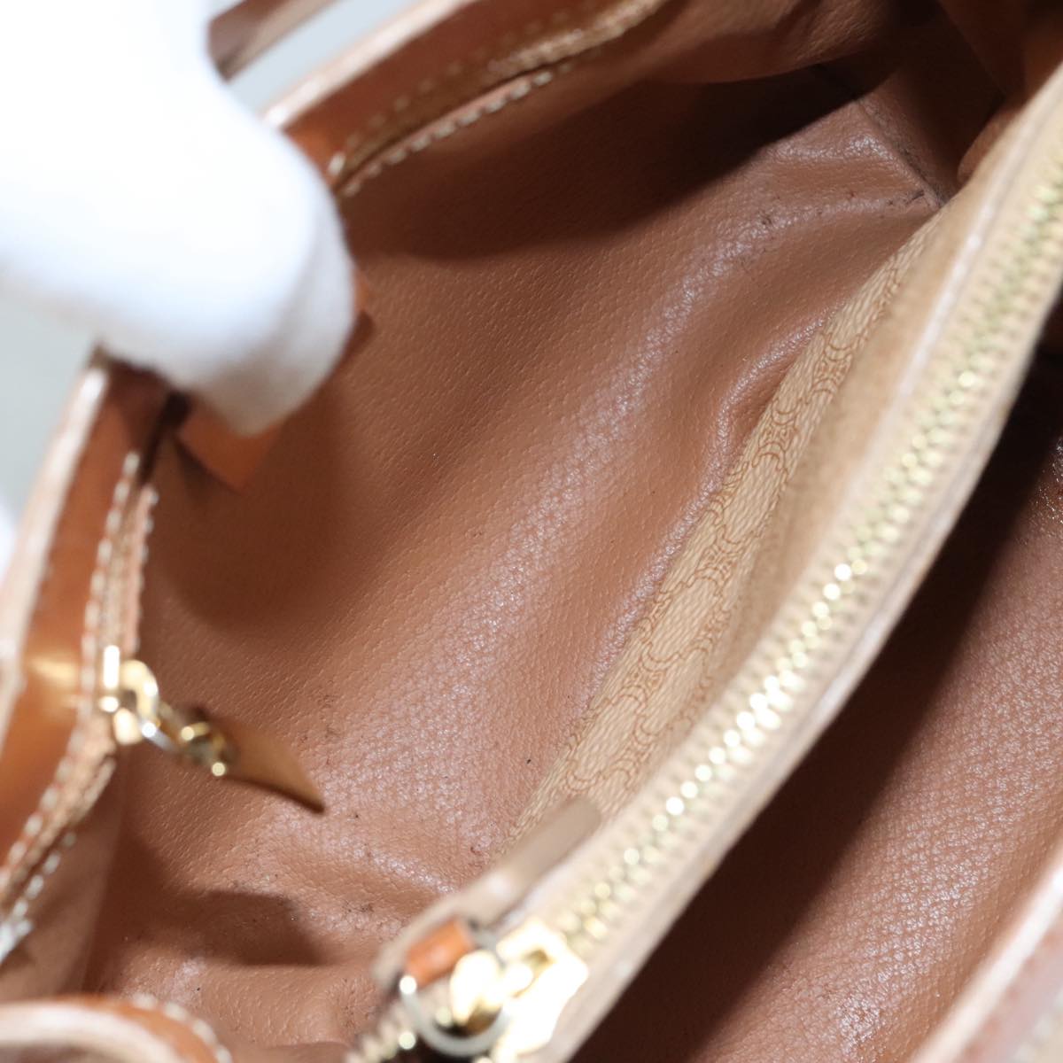 Céline Macadam Beige Canvas Handbag (Pre-Owned)