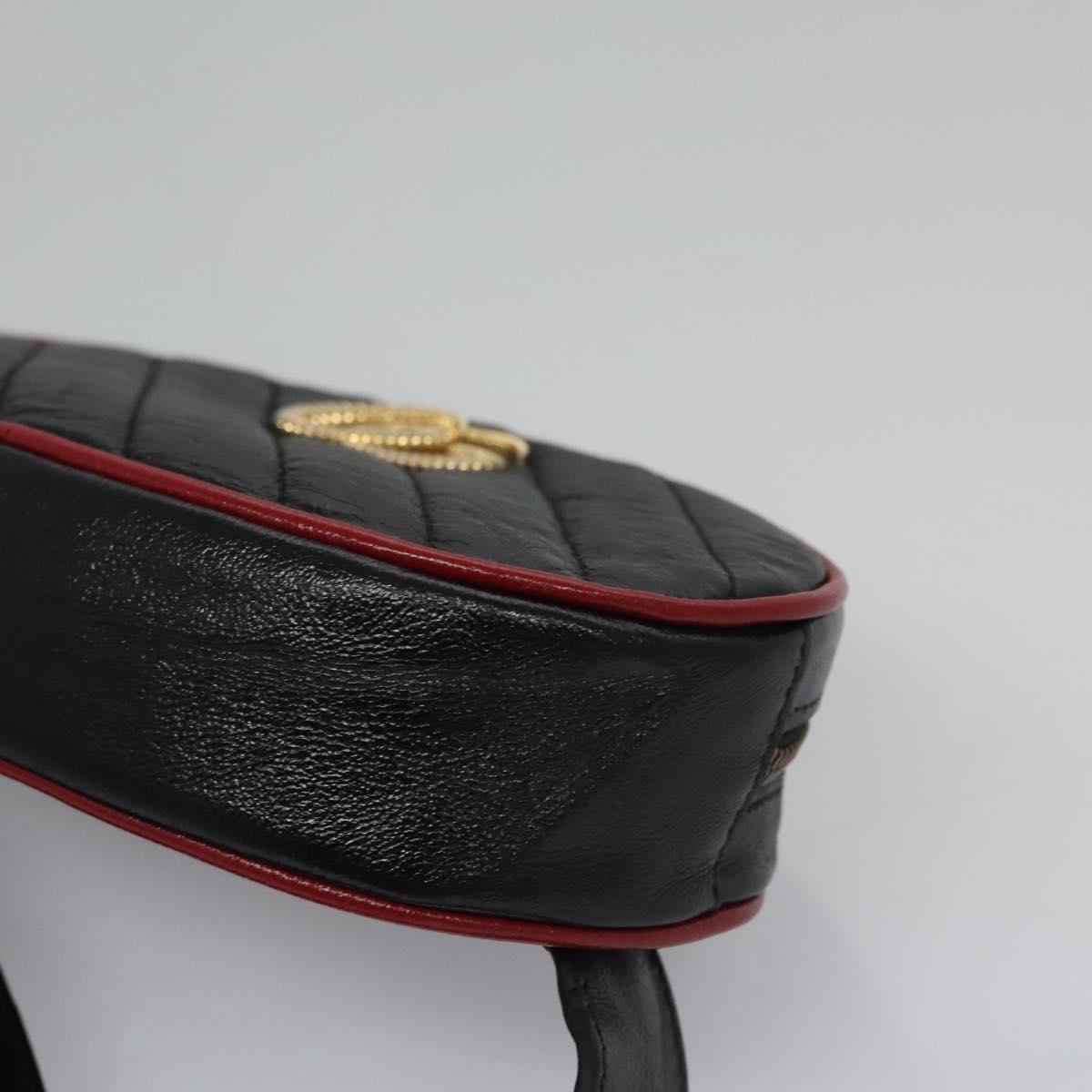 Gucci Marmont Black Leather Clutch Bag (Pre-Owned)