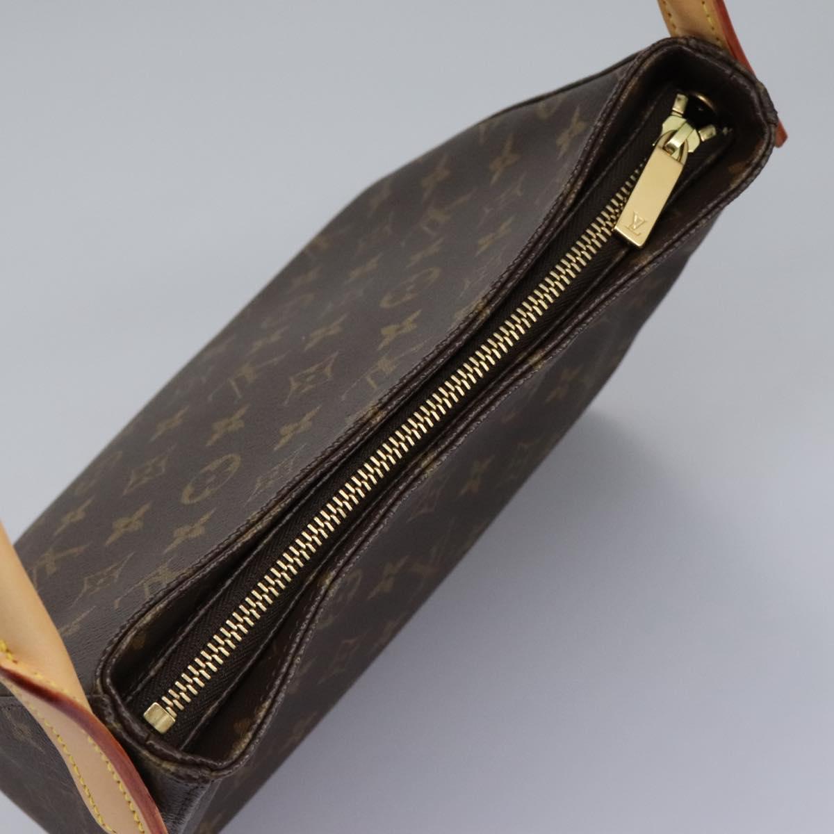 Louis Vuitton Looping Mm Brown Canvas Shoulder Bag (Pre-Owned)