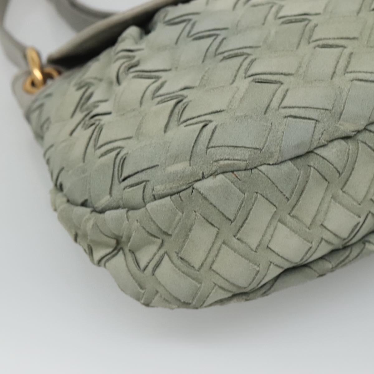 Miu Miu -- Grey Leather Shoulder Bag (Pre-Owned)