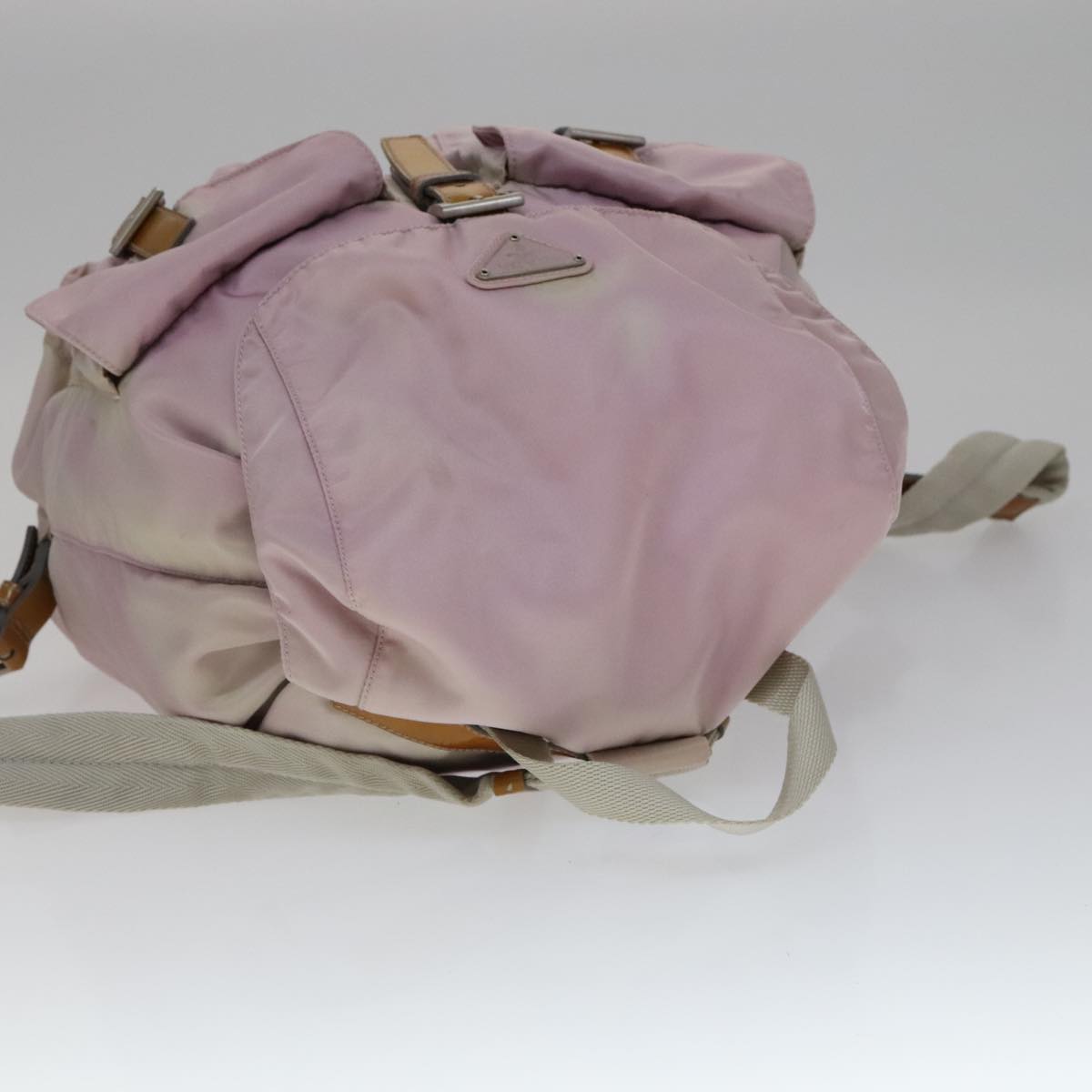 Prada Re-Nylon Pink Synthetic Backpack Bag (Pre-Owned)