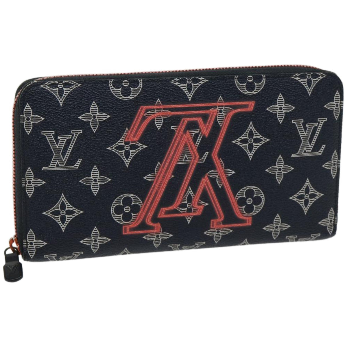 Louis Vuitton Zippy Organizer Black Canvas Wallet (Pre-Owned)