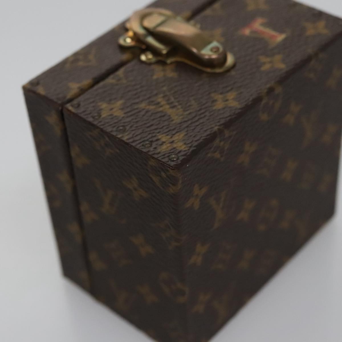 Louis Vuitton Jewelry Case Brown Canvas Clutch Bag (Pre-Owned)