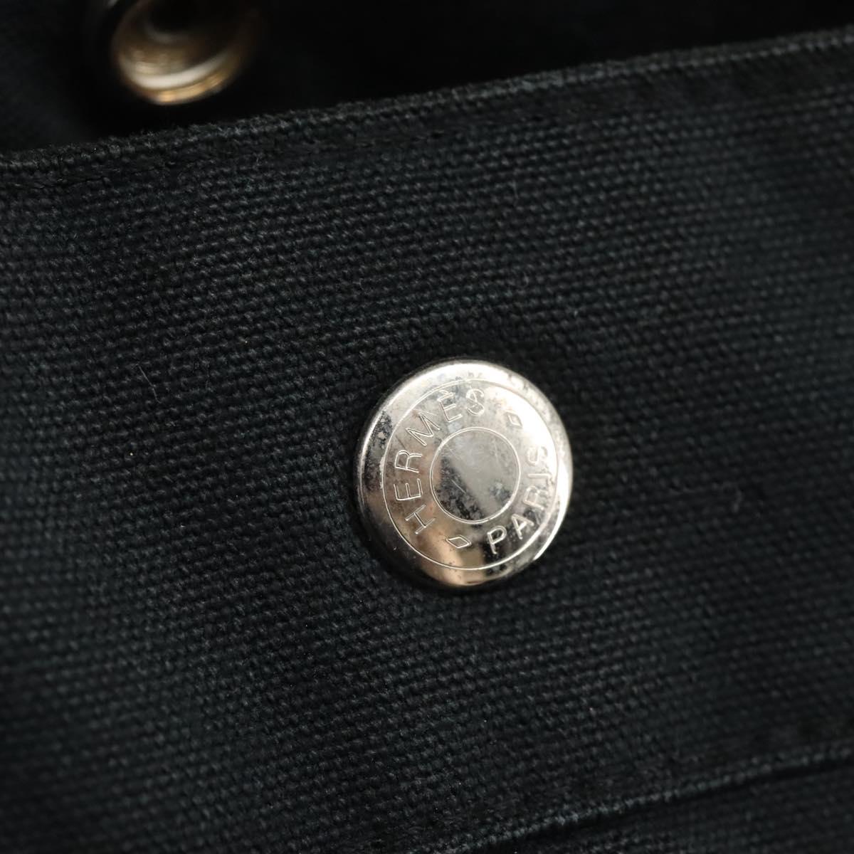 Hermès Toto Black Canvas Tote Bag (Pre-Owned)
