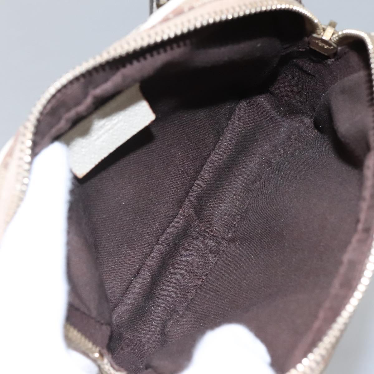 Gucci Gg Canvas Beige Canvas Shoulder Bag (Pre-Owned)