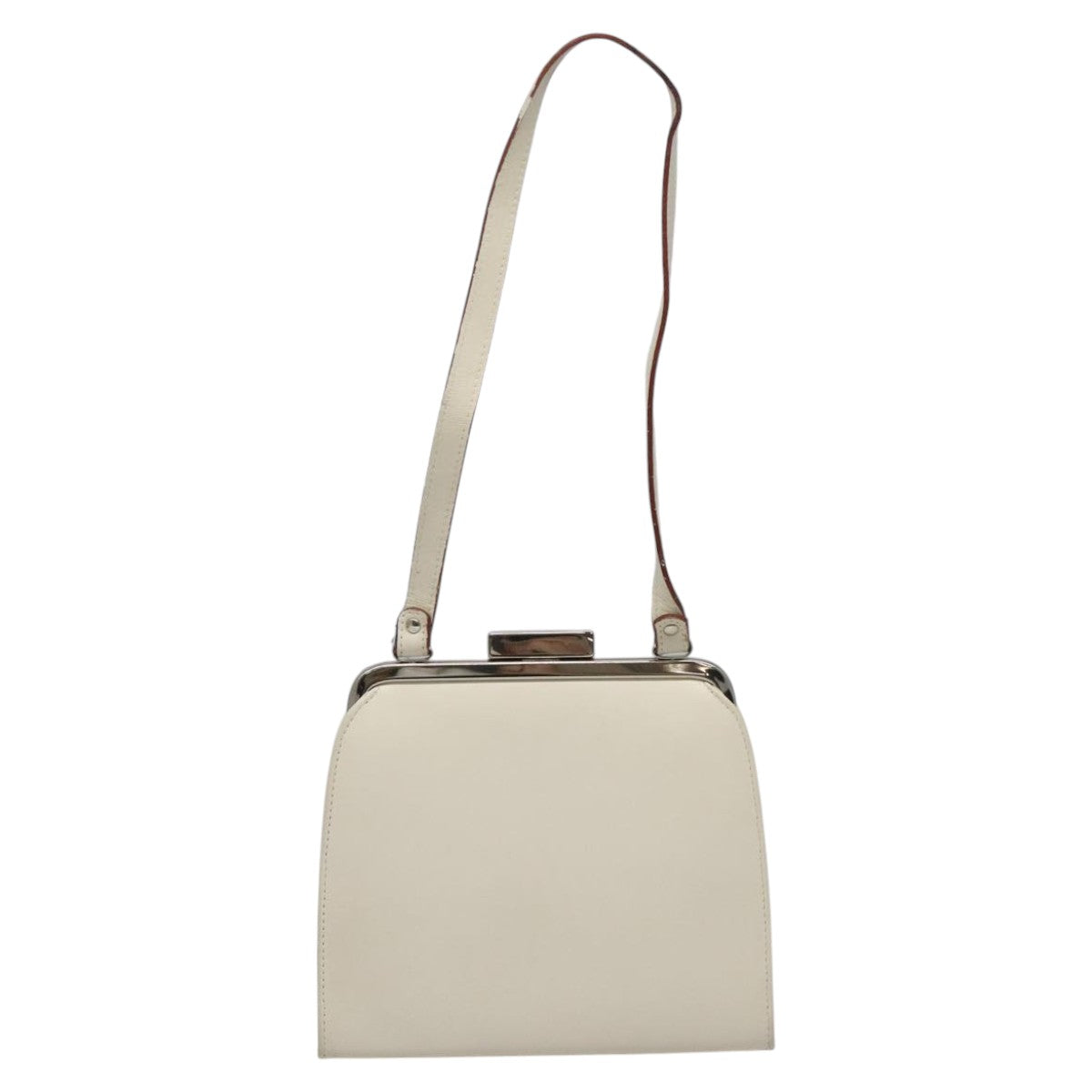 Burberry White Leather Shoulder Bag (Pre-Owned)