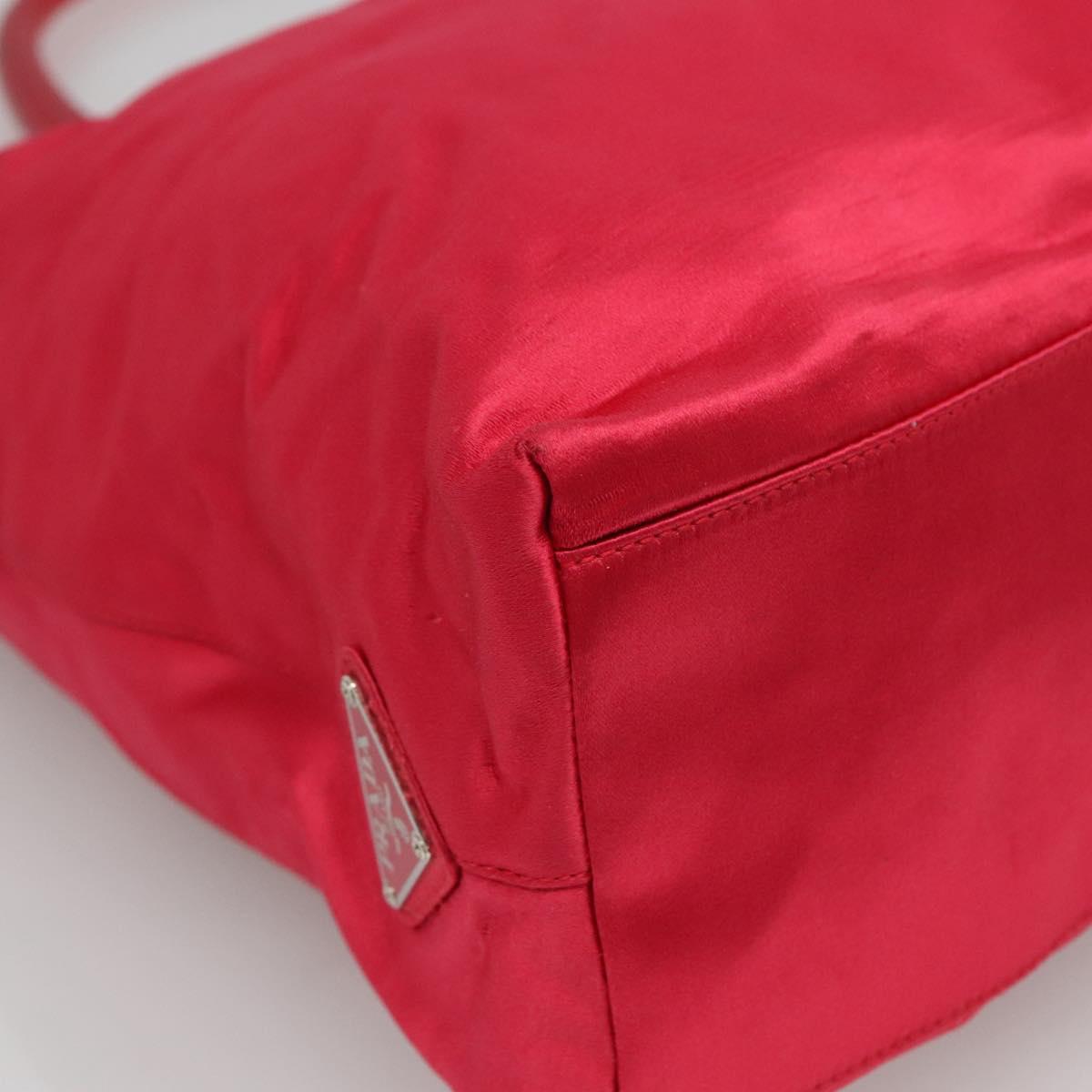 Prada Tessuto Pink Synthetic Shoulder Bag (Pre-Owned)