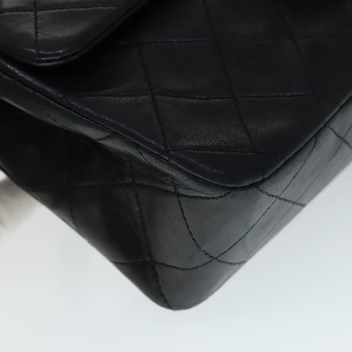 Chanel Timeless Black Leather Shoulder Bag (Pre-Owned)