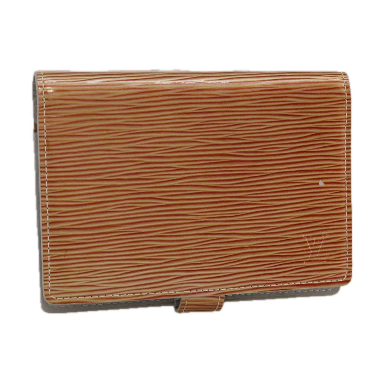 Louis Vuitton Agenda Cover Orange Leather Wallet (Pre-Owned)