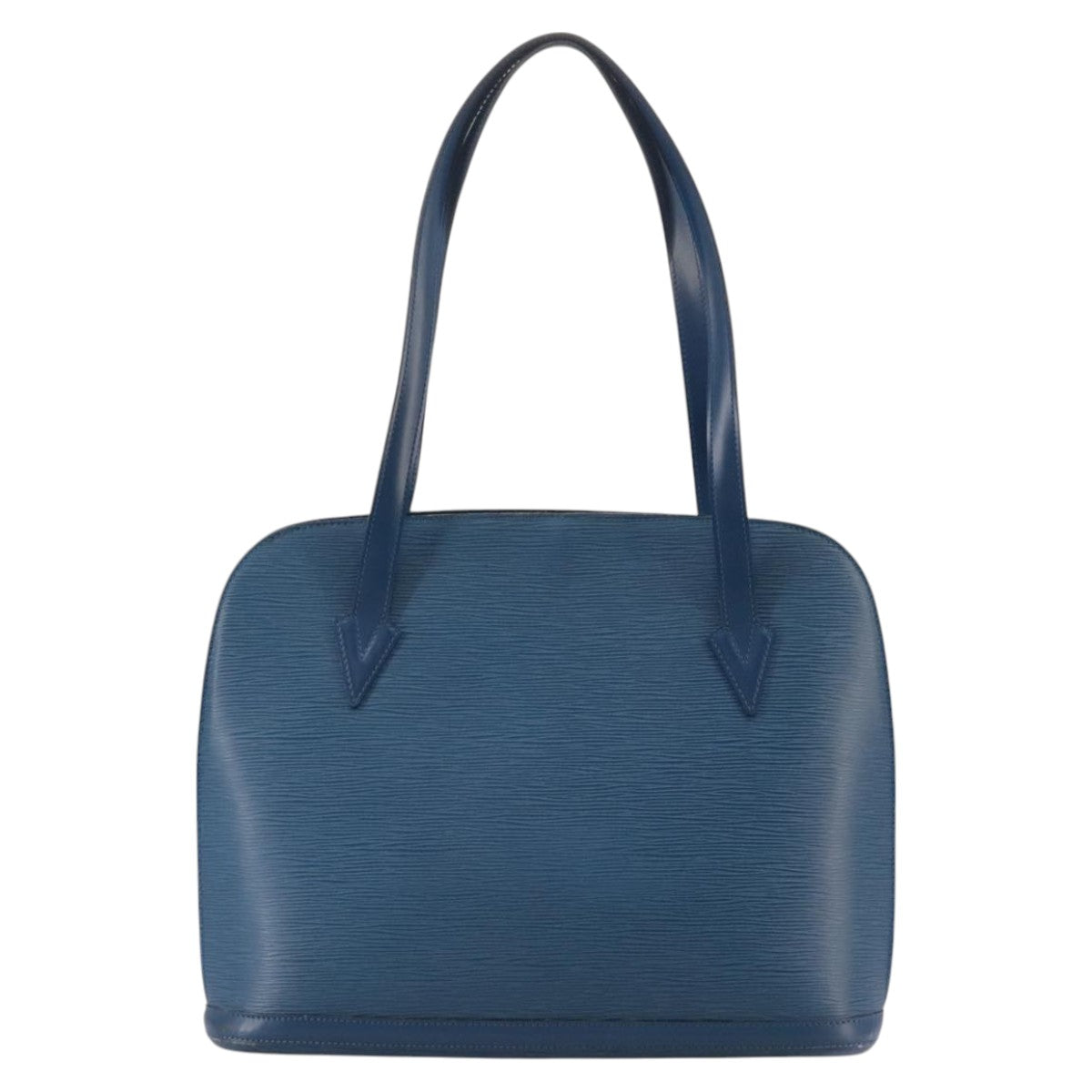 Louis Vuitton Lussac Blue Leather Shoulder Bag (Pre-Owned)