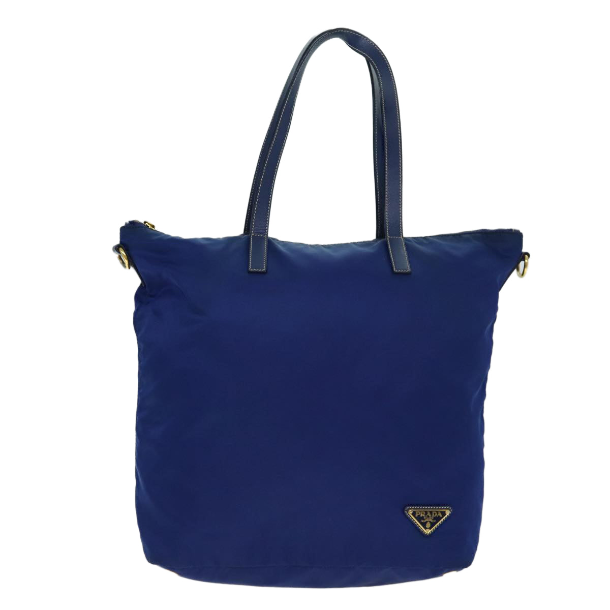 Prada Tessuto Blue Synthetic Tote Bag (Pre-Owned)