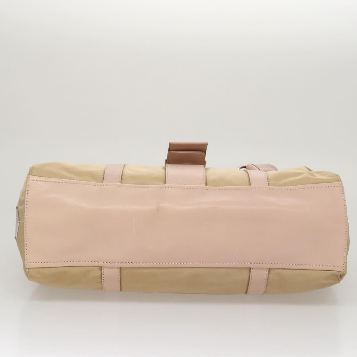 Prada Beige Synthetic Shoulder Bag (Pre-Owned)