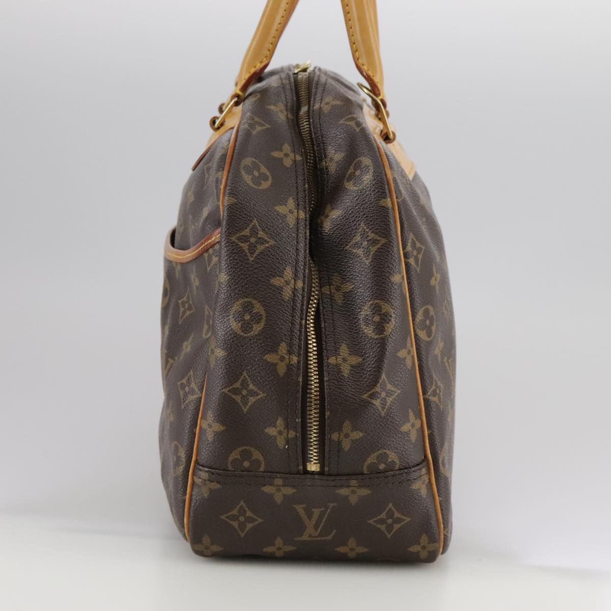 Louis Vuitton Deauville Brown Canvas Handbag (Pre-Owned)
