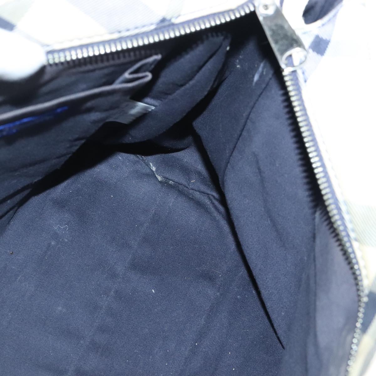 Burberry Nova Check White Canvas Tote Bag (Pre-Owned)
