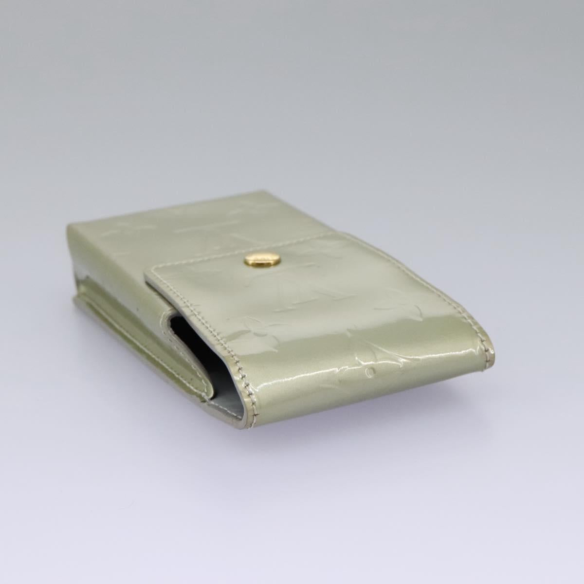 Louis Vuitton Etuit À Cigarettes Green Patent Leather Wallet (Pre-Owned)