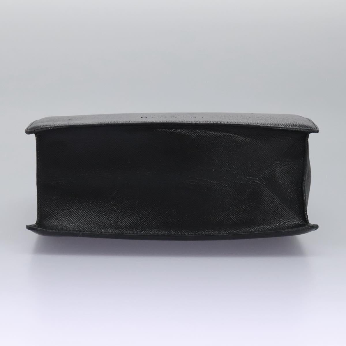Bulgari Logo Mania Black Leather Handbag (Pre-Owned)