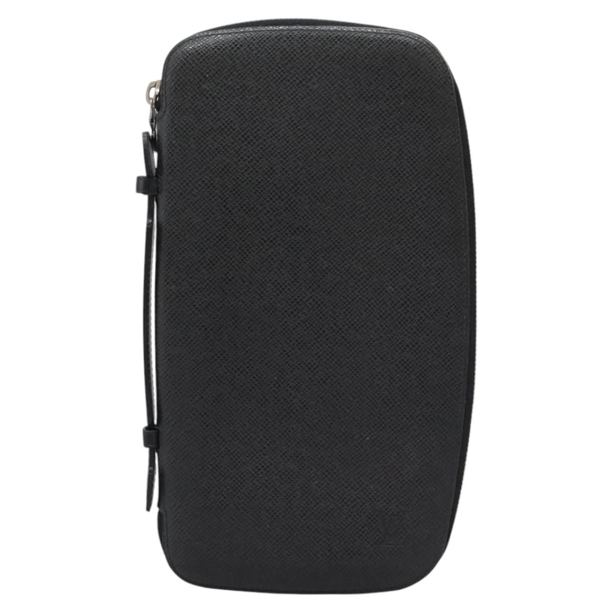 Louis Vuitton Taiga Black Leather Wallet (Pre-Owned)