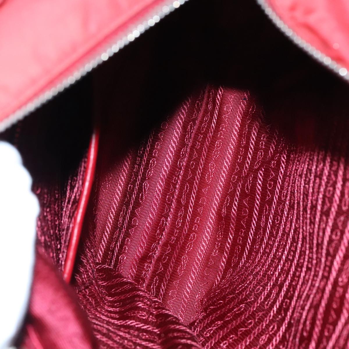 Prada Tessuto Red Synthetic Handbag (Pre-Owned)