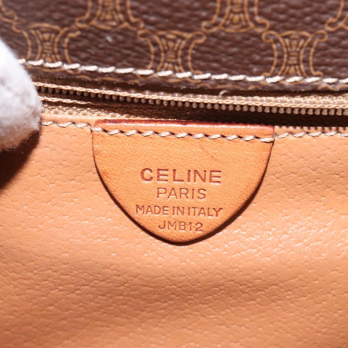 Céline Macadam Brown Canvas Shoulder Bag (Pre-Owned)