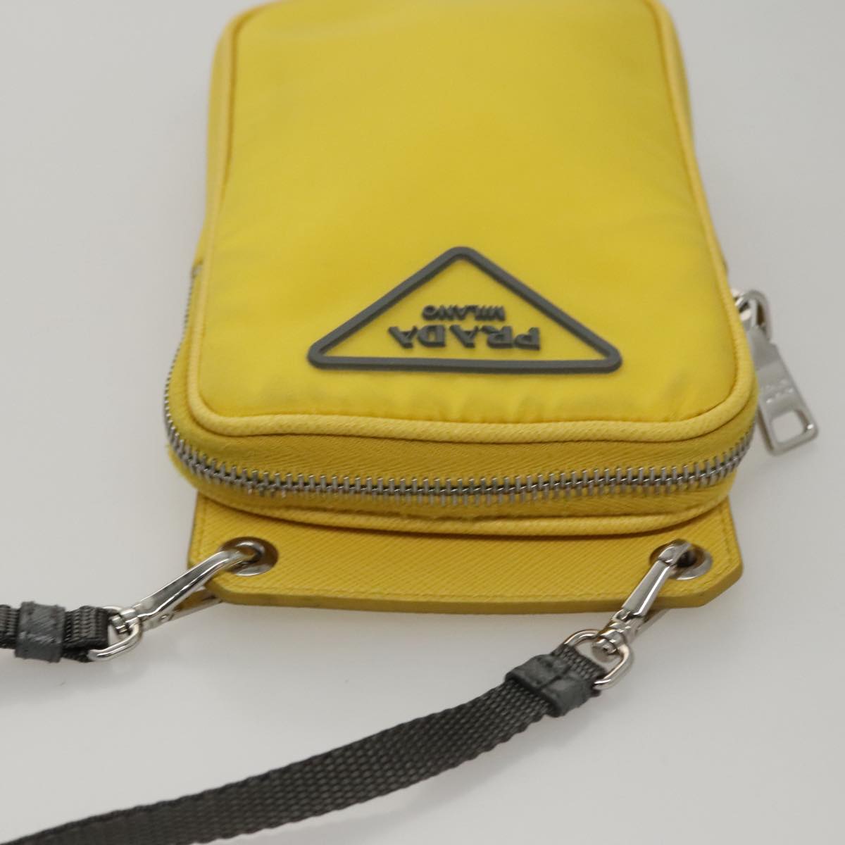Prada Yellow Synthetic Shoulder Bag (Pre-Owned)