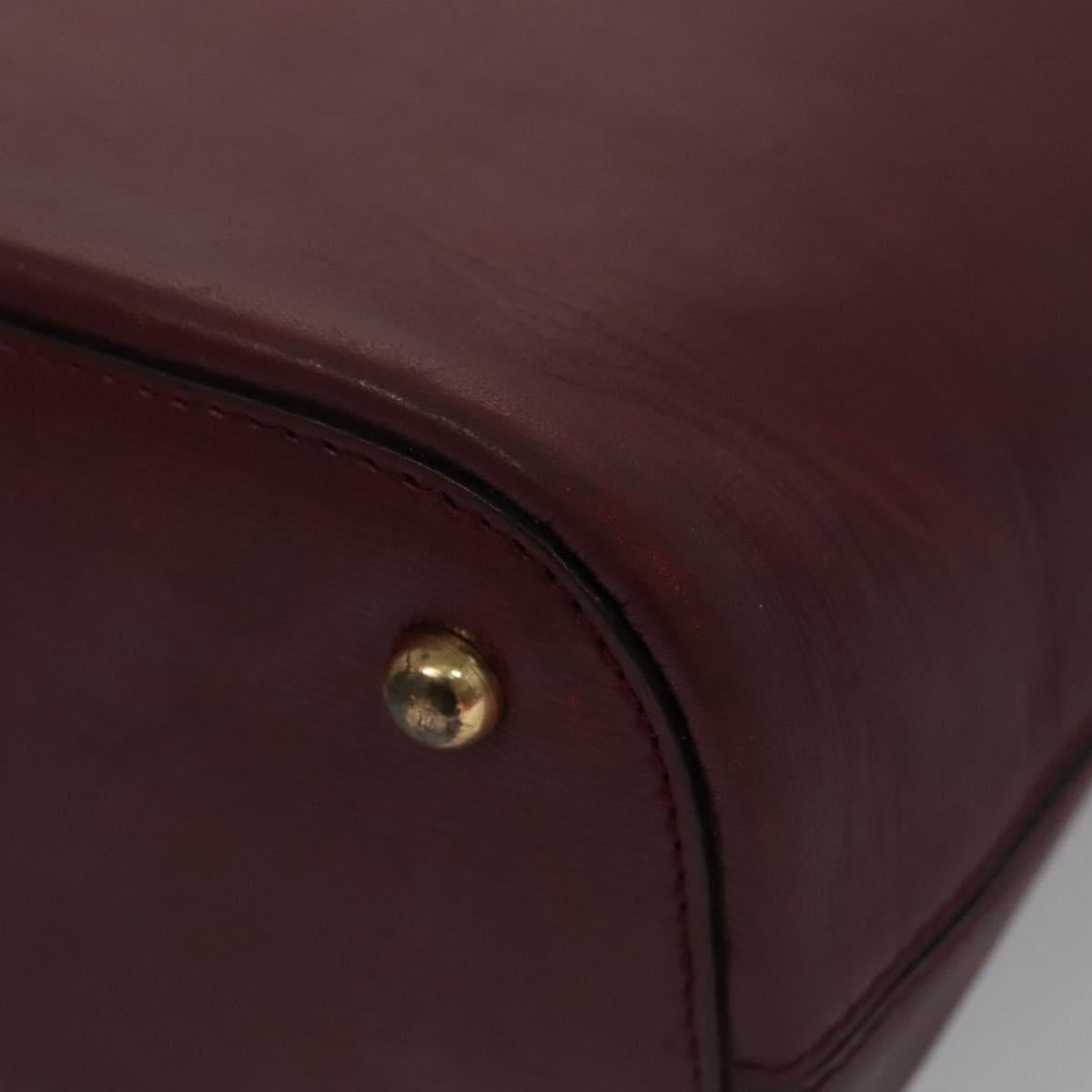 Cartier Must Line Burgundy Leather Handbag (Pre-Owned)