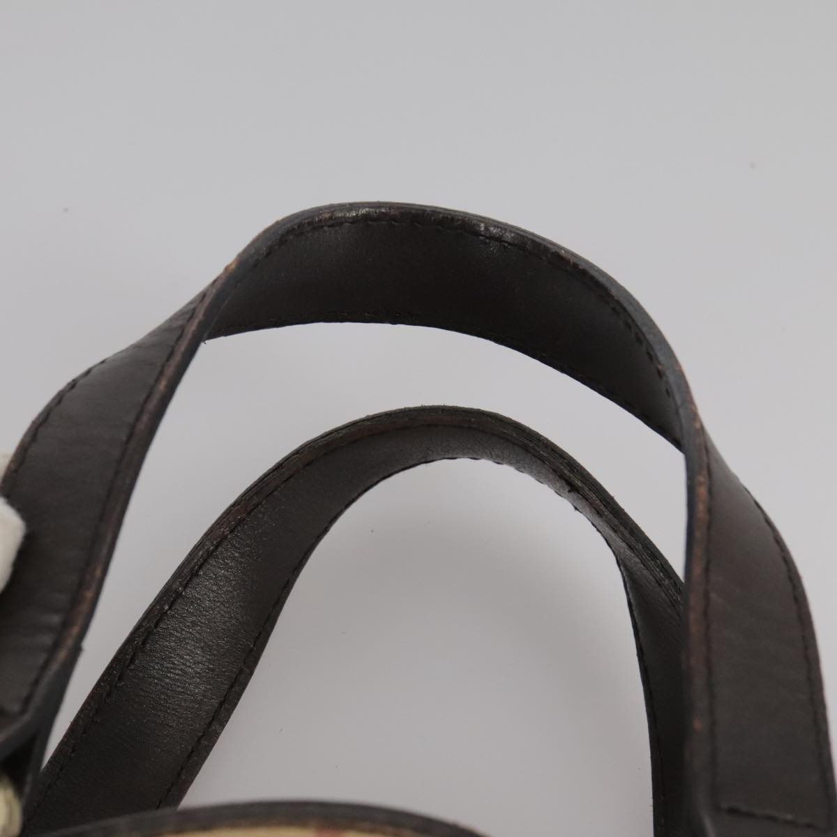 Burberry Haymarket Beige Canvas Tote Bag (Pre-Owned)
