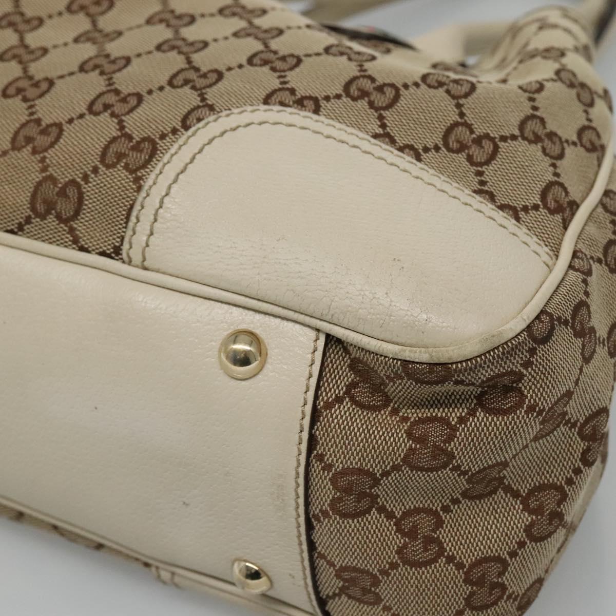 Gucci Princy Beige Canvas Tote Bag (Pre-Owned)