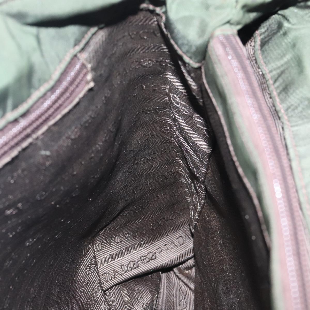 Prada Tessuto Khaki Nylon Tote Bag (Pre-Owned)
