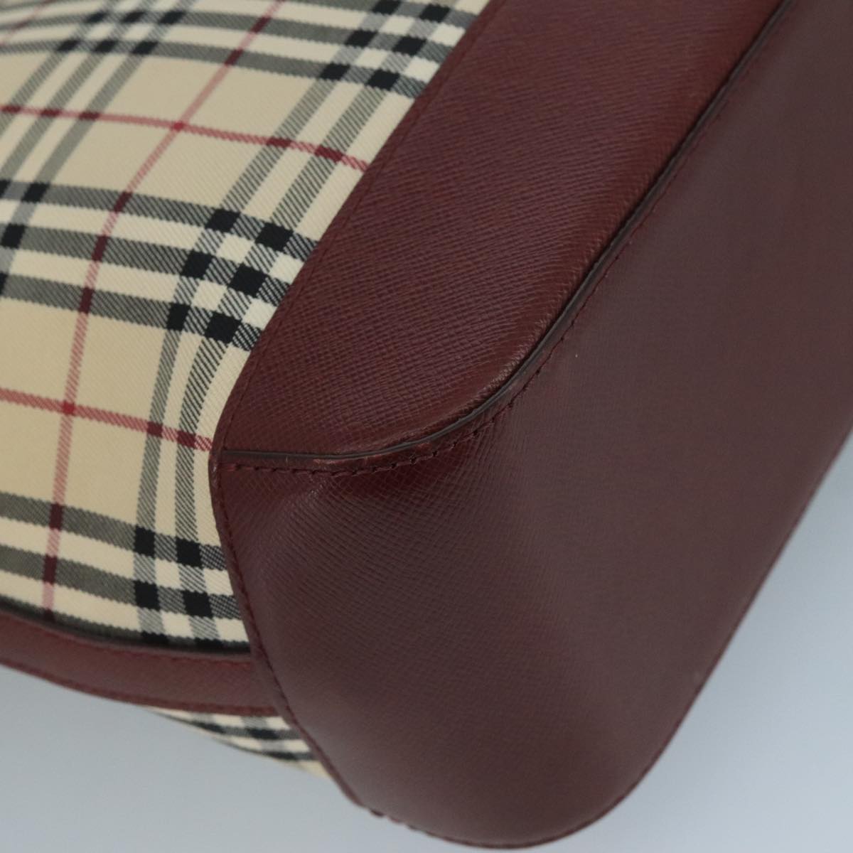 Burberry Nova Check Beige Canvas Tote Bag (Pre-Owned)