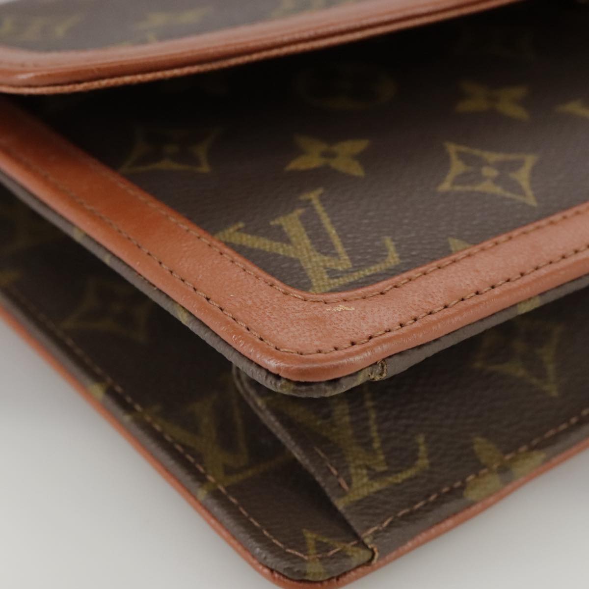 Louis Vuitton Pochette Dame Brown Canvas Clutch Bag (Pre-Owned)