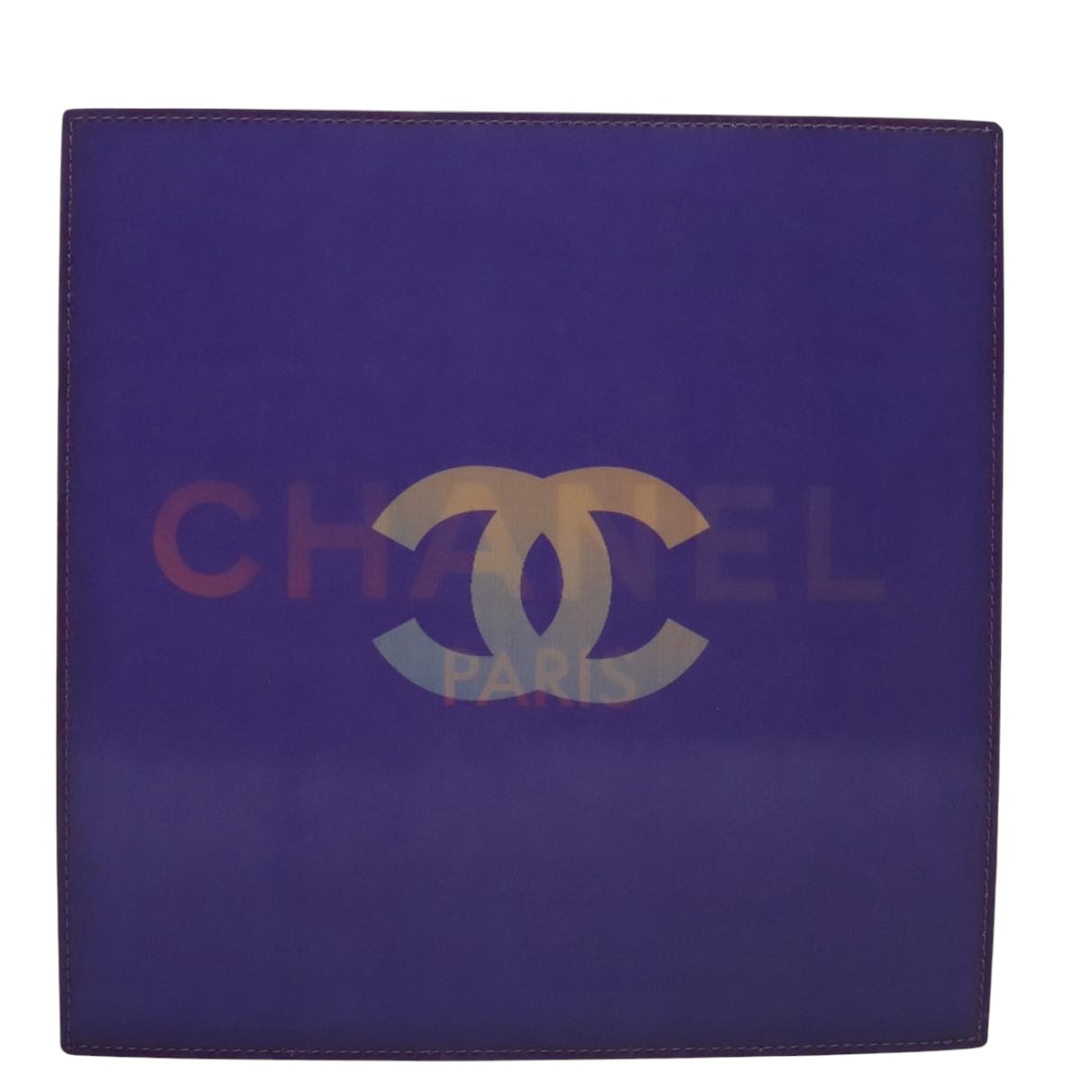 Chanel Coco Mark Purple Vinyl Tote Bag (Pre-Owned)