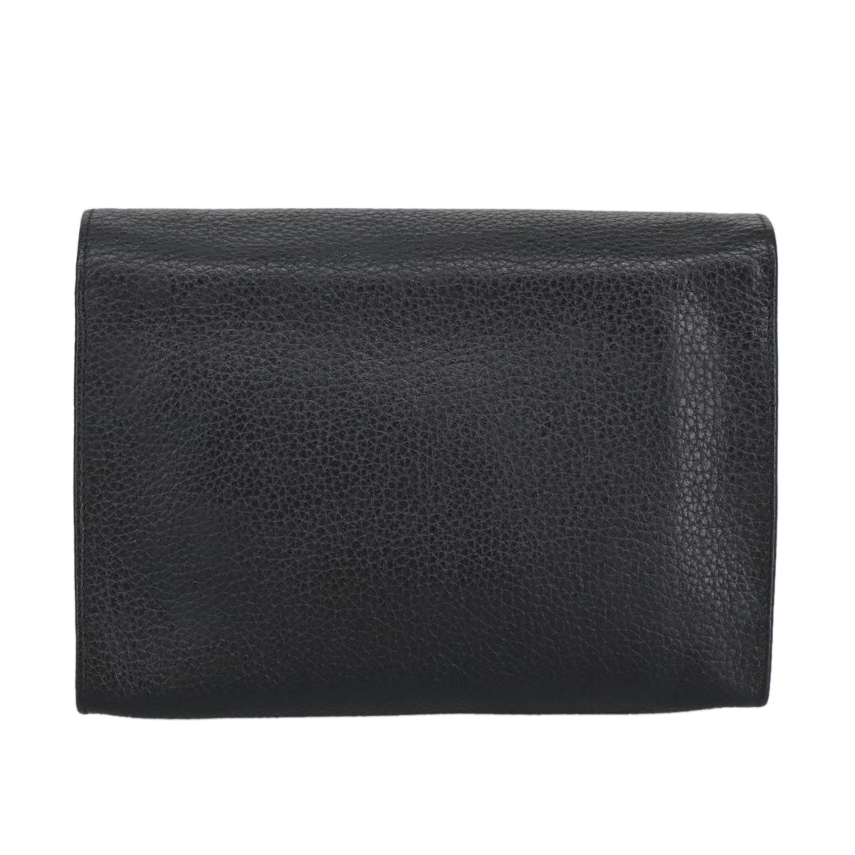 Dior Cd Black Leather Clutch Bag (Pre-Owned)