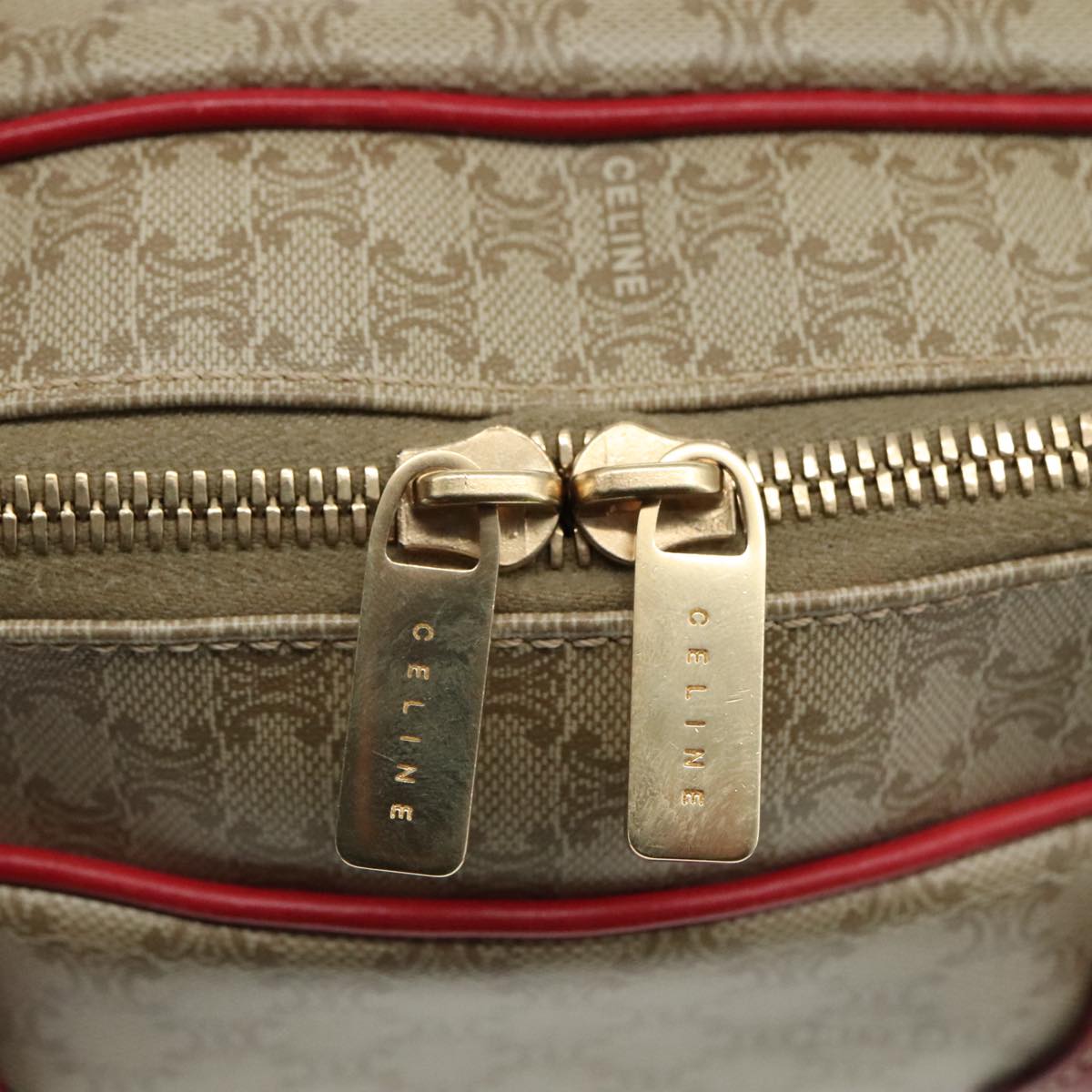 Céline Macadam Beige Canvas Handbag (Pre-Owned)