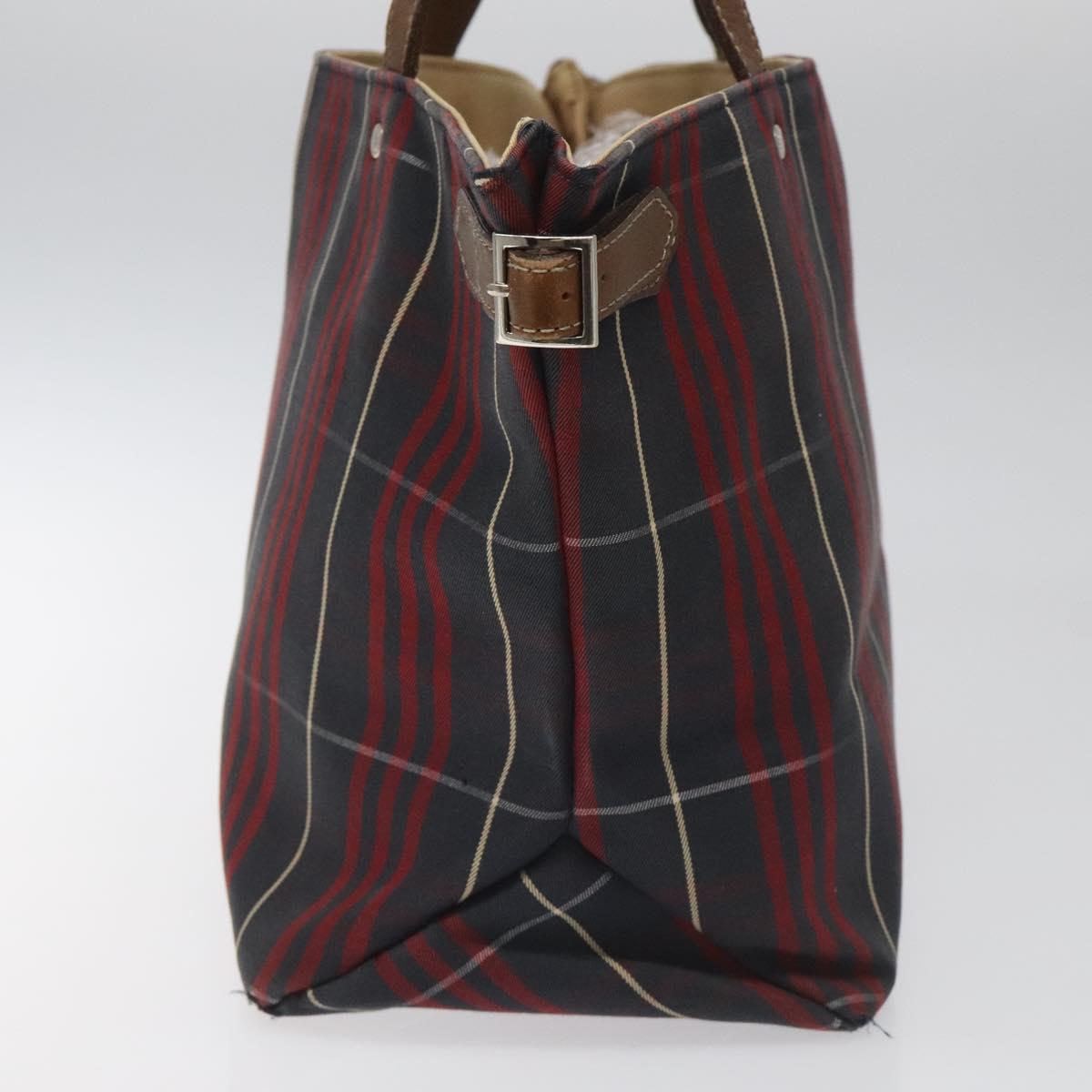Burberry Nova Check Red Canvas Tote Bag (Pre-Owned)
