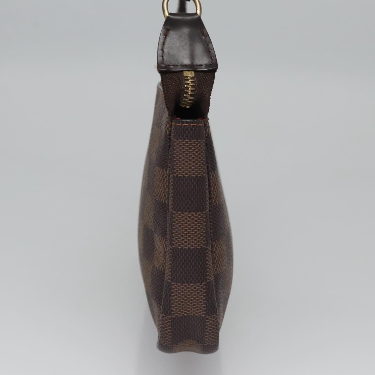 Louis Vuitton Pochette Accessoire Brown Canvas Clutch Bag (Pre-Owned)