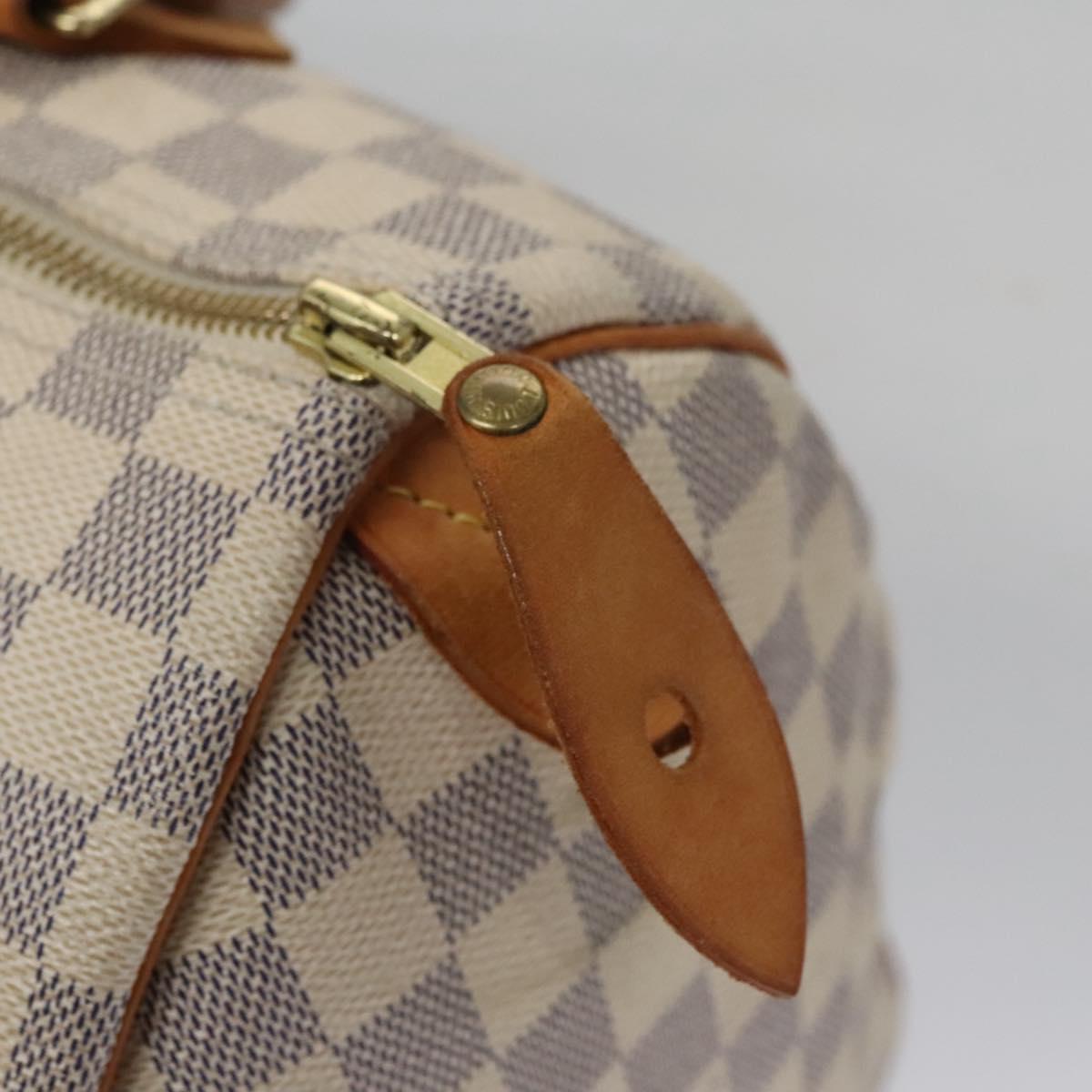 Louis Vuitton Speedy 30 White Canvas Handbag (Pre-Owned)
