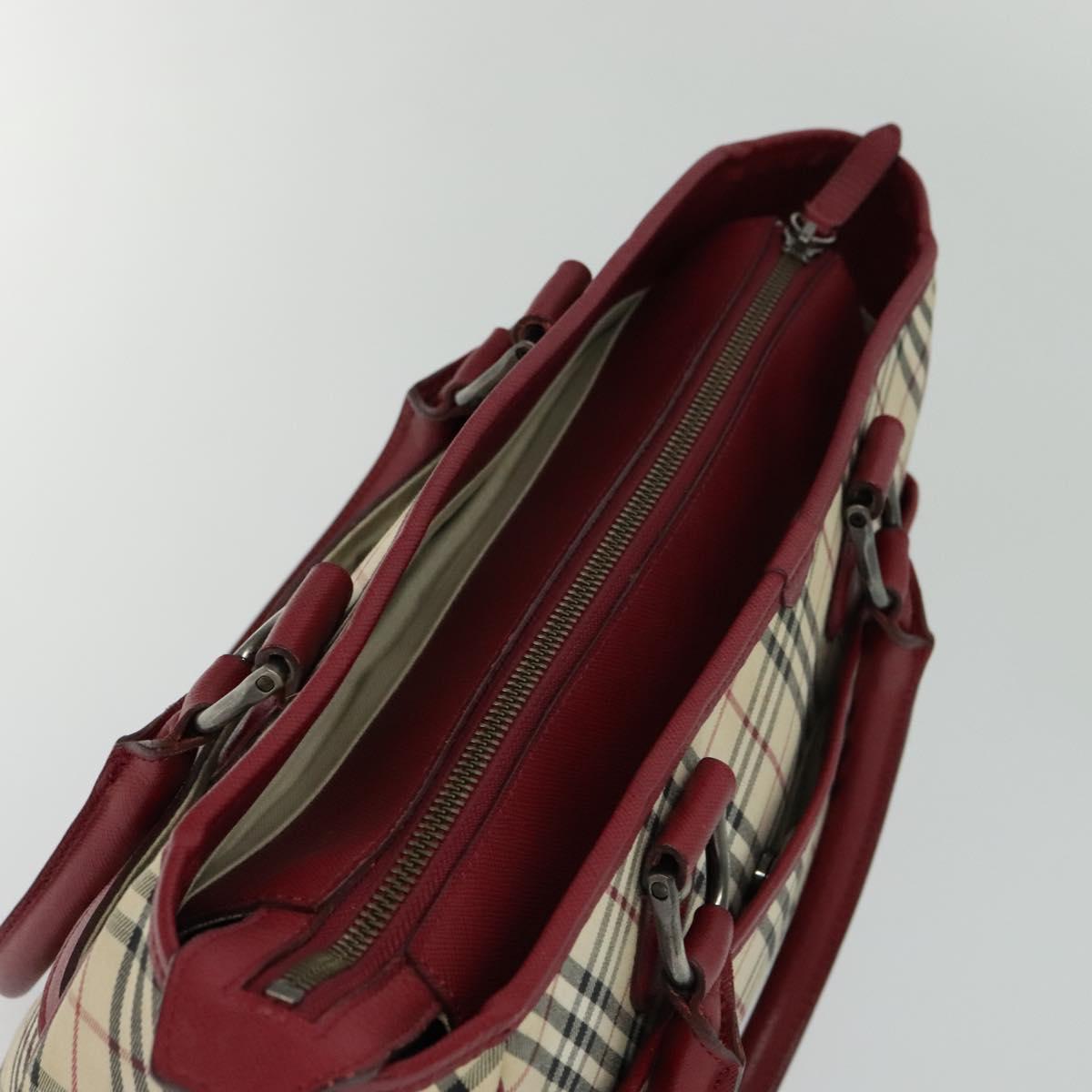 Burberry Nova Check Beige Canvas Tote Bag (Pre-Owned)