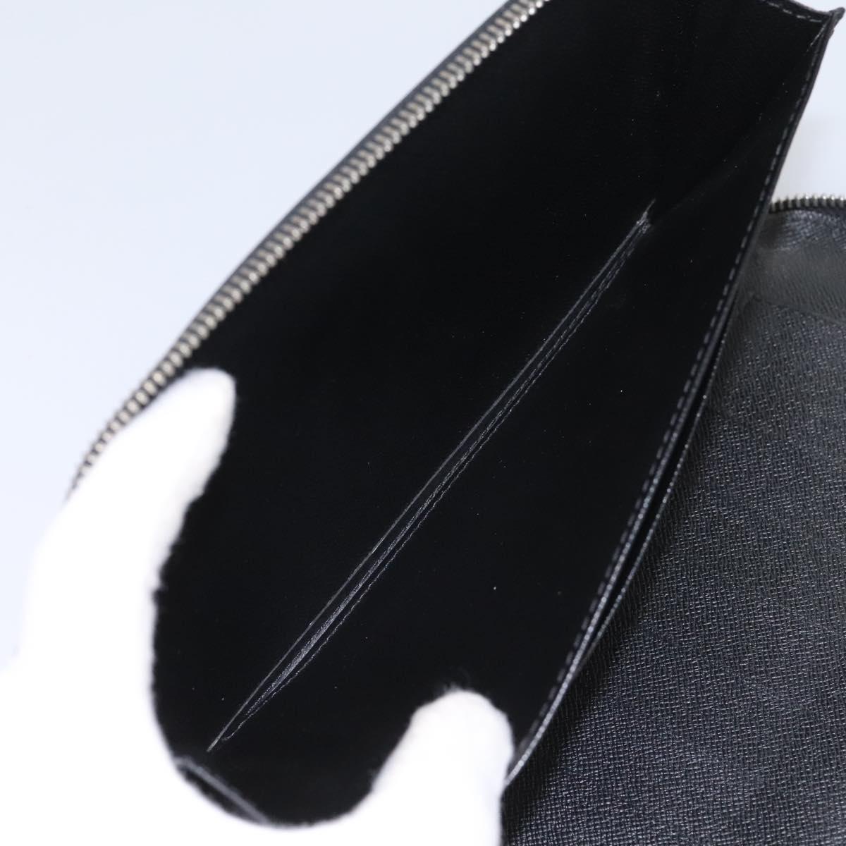 Louis Vuitton Taiga Black Leather Wallet (Pre-Owned)
