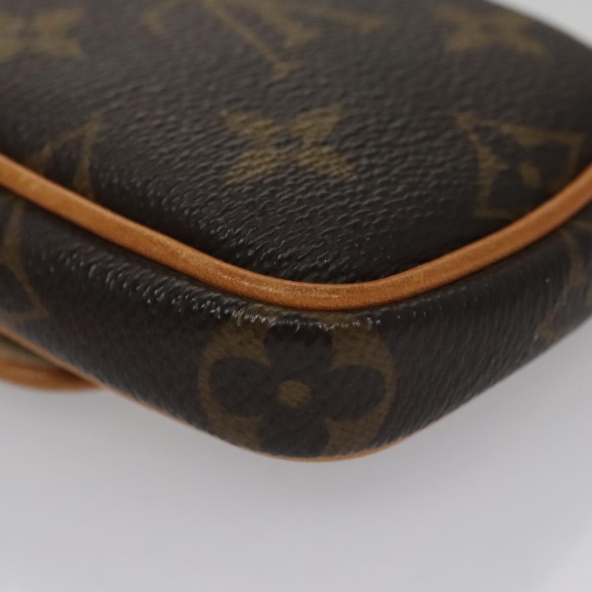 Louis Vuitton Tulum Brown Canvas Clutch Bag (Pre-Owned)